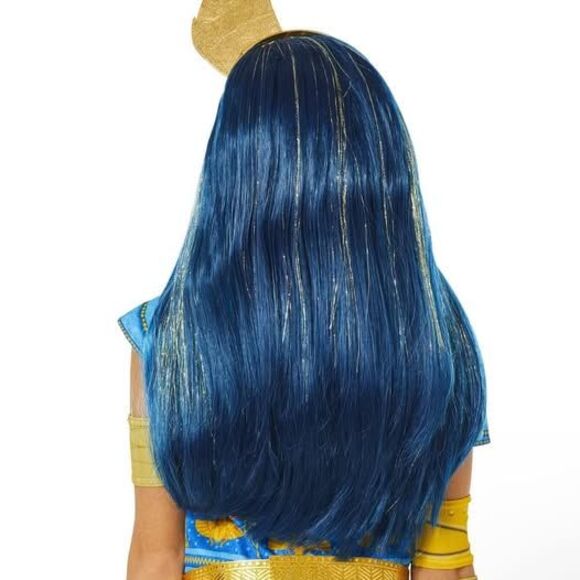 NEW Girls Monster High Cleo De Nile Halloween Costume Wig W/ Tiara - Picture 3 of 4